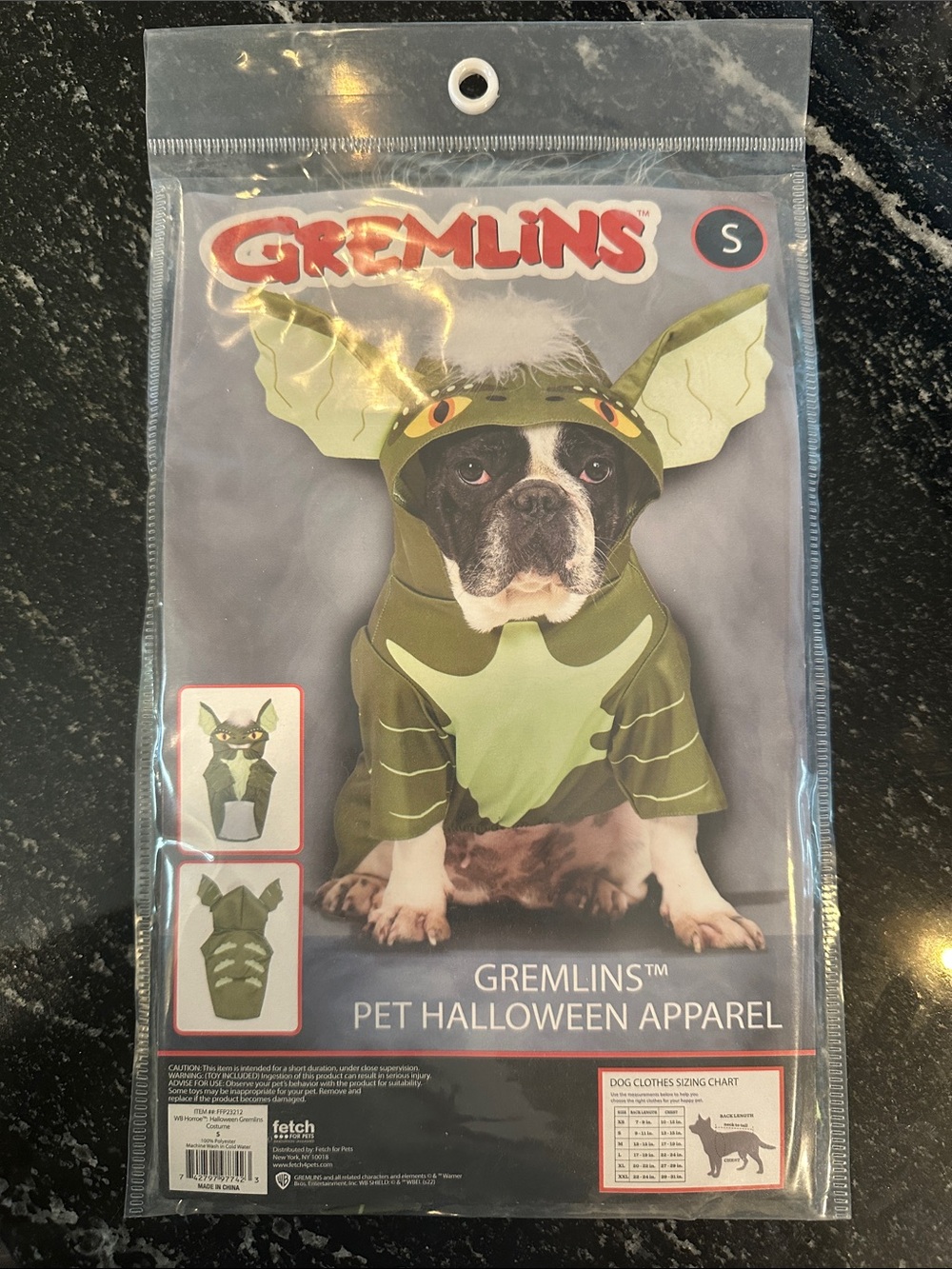 Gremlins Dog Halloween Costume - Small